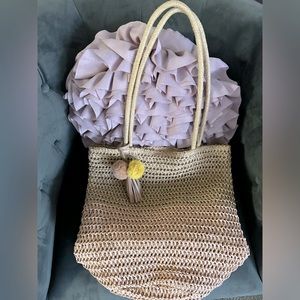 NWOT Rattan Color Tote